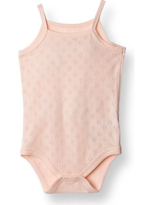 HelloBaby Hellobaby Kız Jakarlı Ip Askılı Body Kız Bebek