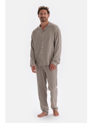 Multicolor Mıkroprınt Baskılı Viskon Pijama Altı