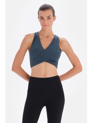 Koyu Yeşil Dagi Active Koyu Sırt Detaylı Spor Sütyeni