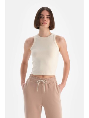 Ekru Dagi Active Kadın Kaşkorse Kolsuz Atlet