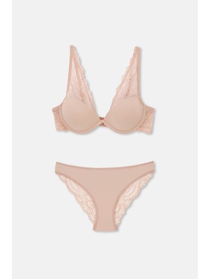 ERSK1140 Rosemary Dantel Detay Kaplı Bralet  Tk.