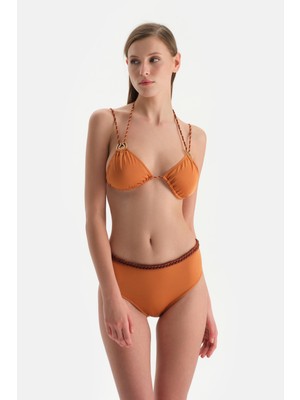 Açık Kahve Üçgen Bikini Üst