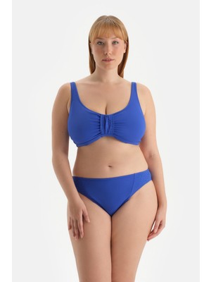 Sax Mavisi Korseli Toparlayıcı Bikini Üst