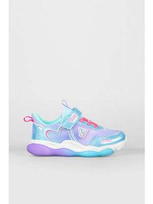Vicco 346.F25Y.215 Heart Filet Işıklı Phylon Mavi Çocuk Spor Ayakkabı