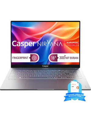 Casper Nirvana S200 300NIT İ7-13620H 64GB Ddr5 Ram 1tb SSD Windows 11 Pro Taşınabilir Bilgisayar S200.1362-EF00R-G-F-OFM365