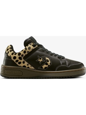 Converse Weapon Pony Hair Unisex Siyah Deri Sneaker