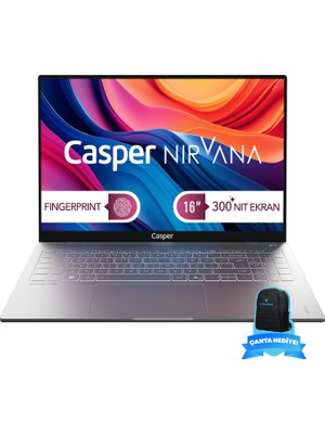 Casper Nirvana Taşınabilir Bilgisayar S100 300NIT İ7-13620H 32GB Ddr5 Ram 480GB SSD Freedos Taşınabilir Bilgisayar S100.1362-DV00X-G-F-CANEX16