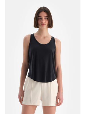 Siyah Dagi Active Kadın Modal Kolsuz Atlet