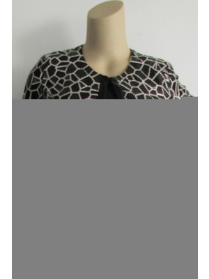 Büyük Beden 3958 Siyah Ceket+Bluz Takım