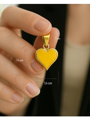 Kuyumcu Nurettin 1.40 gr (Gram) Kalp Kolye Ucu 22 Ayar Altın