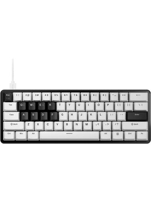 Pulsar Pcmk 3 He 60 Ansı Beyaz Tkl %60 Gateron x Pulsar Manyetik Switch Hall Effect Rgb Hotswap Mekanik Gaming Klavye (PCMK3HE601W)