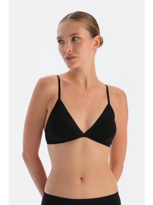 Siyah Basic Üçgen Formlu Bralet