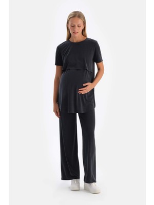 Siyah Modal Hamile Pantolon