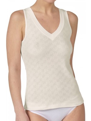 FSM1453 2'li Paket Kadın Pamuklu Transfer Ri̇bana V-Yaka Kalın Askılı Atlet