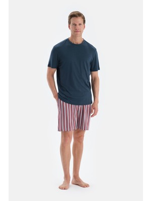 Multicolor Penye Modal Ikili Şort