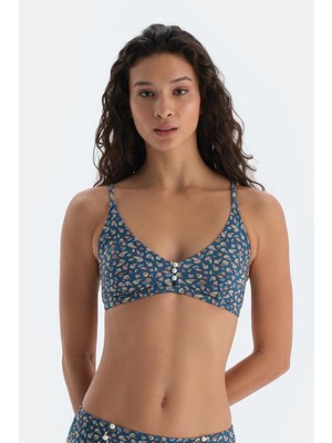 Multicolor Üçgen Geniş Bikini Üst