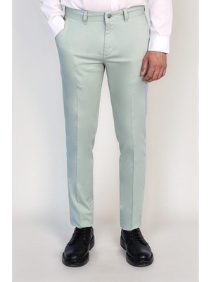 Velvarde Slim Chıno Pantolon Su Yeşili