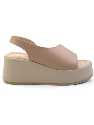 Bej  Kadın Sandalet K05154100609