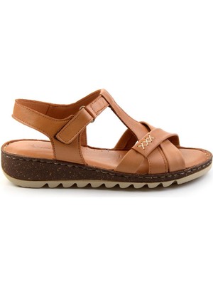 Taba Leather Kadın Sandalet K05907020703