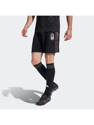 adidas Beşiktaş JK 25/26 Erkek Siyah Deplasman Futbol Şortu.-