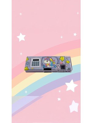 Taros Unıck Color Unicorn Hesap Makineli Fonksiyonel Kalem Kutusu