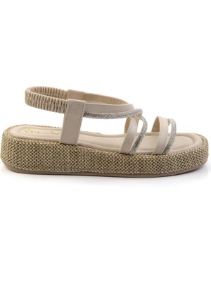 Bej  Kadın Sandalet K05156022328