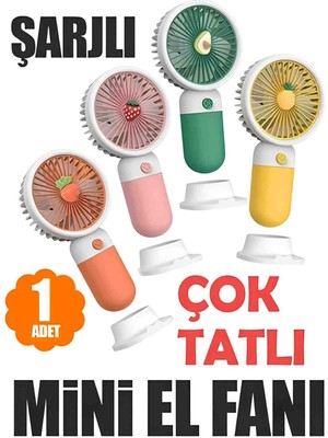 Şarjlı Mini El Fanı – Taşınabilir Usb’li Portatif Masaüstü ve El Tipi Kişisel Vantilatör
