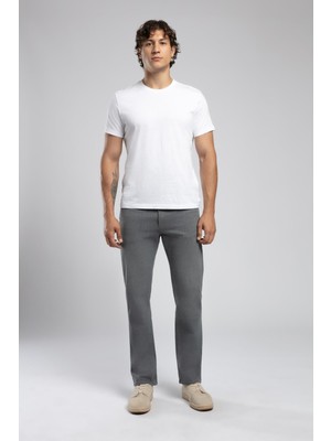 Lee Cooper Rico Yüksek Bel Normal Kesim Düz Paça Gri Erkek Jean Pantolon