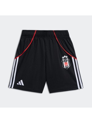 adidas Beşiktaş JK 25/26 Çocuk Siyah Deplasman Futbol Şortu.-