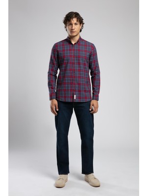 Lee Cooper Rico Yüksek Bel Normal Kesim Düz Paça Mavi Erkek Jean Pantolon