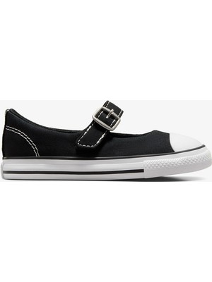 Converse Chuck Taylor All Star Dainty Mary Jane Bebek Siyah Babet