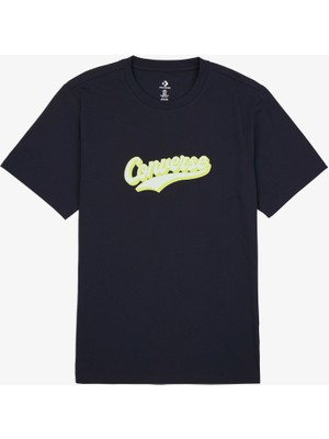 Converse Classic Erkek Baskılı Siyah T-Shirt