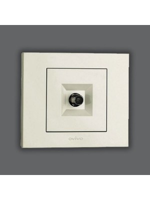 Ovivo Grano Beyaz Tv Prizi F Konnektör Tekli (Ürün Çerçevesizdir)