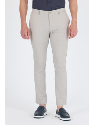 Taş Rengi Yandan Cepli Casual Slim Fit Pantolon 1003250164