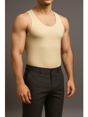 Erkek Dikişsiz Ten Rengi Atlet – Modal Karışımlı Görünmez Atlet 516