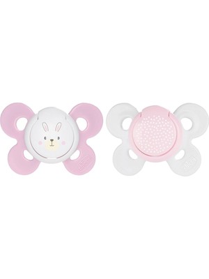 Chicco Physio Forma Comfort Silikon Emzik 0-6 Ay Kız Çocuklar İçin 2 Adet