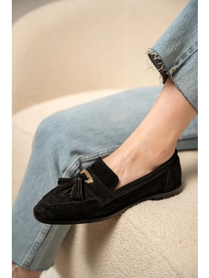 Glomar Püskül Detaylı Hakiki Deri Loafer