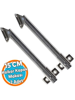 Kalkar Kapak Makası Dolap Çekmece Metal 15 cm Sessiz Açma Kapama Amortisör Piston 2 Adet