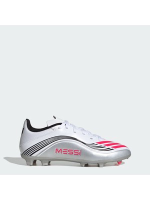 adidas F50 MESSI LEAGUE FG/MG J JP7454 Beyaz Krampon Unisex Çocuklar için Konforlu Tasarım