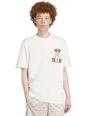 adidas Erkek  Beyaz  T-shirt MG LO TEE JY2973