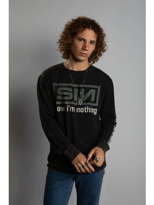 Overdrive Saint Sın Now Im NothingUzun Kol T-Shirt