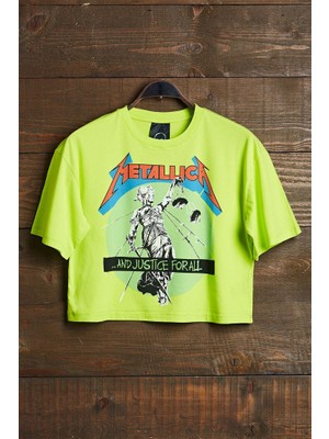 Overdrive Metallica Crop T-Shirt