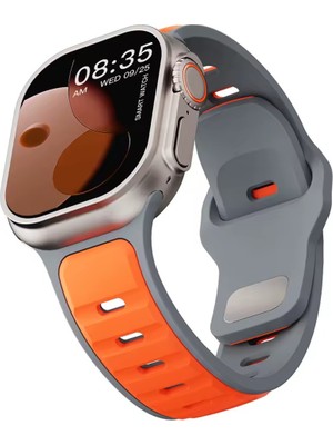 Alstrap Apple Watch 11/10 46MM 9/8/7 (45MM) 6/se/5/4 (44MM) 3 ve Öncesi (42MM) Spor Silikon Kordon Kayış