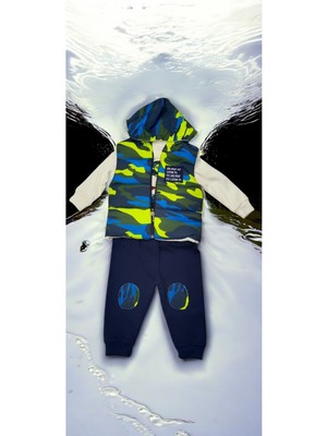 Kamuflaj Desenli 3lü Takım