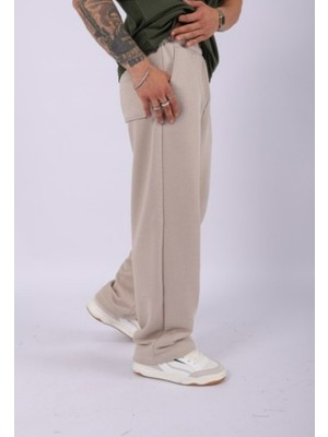 Nakışlı Baggy Eşofman Altı 3 Iplik