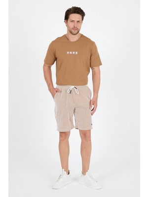 Erkek Yan Cepli Esnek Spor Şort | Rahat Kalıp Günlük Şort | Yazlık Hafif ve Şık Şort 2239