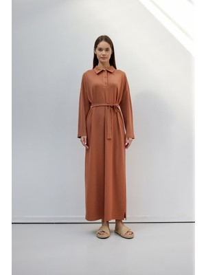 Mervis Pamuk Bambu Uzun Elbise