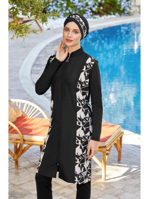 Maresiva 8240 Dijital Desenli Tesettür Mayo