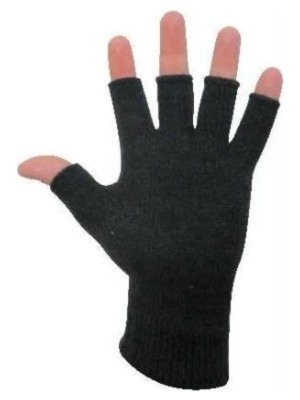 2 Çift Lüx Kesik Eldiven Yarım Parmak Eldiven Bilek Kısmı Çift Kat (2 Çift Gönderilir)