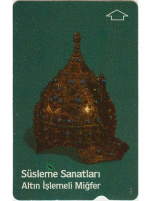 Banknoting Süsleme Sanatları - Altın Işlemeli Miğfer Telefon Kartı 60'lık Türk Telekom. Şubat 2002